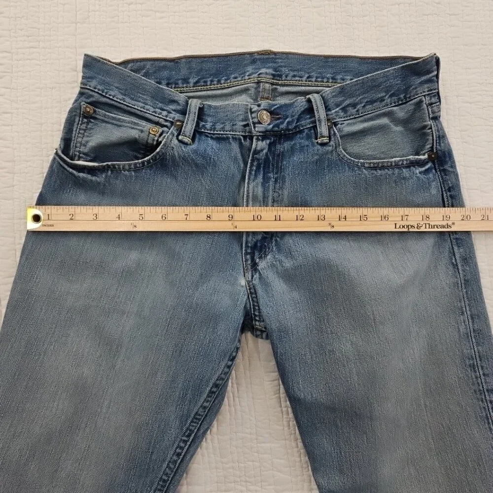 Polo Ralph Lauren Jeans Men 33x32 Med Wash 867‎ Classic Fit Straight Distressed